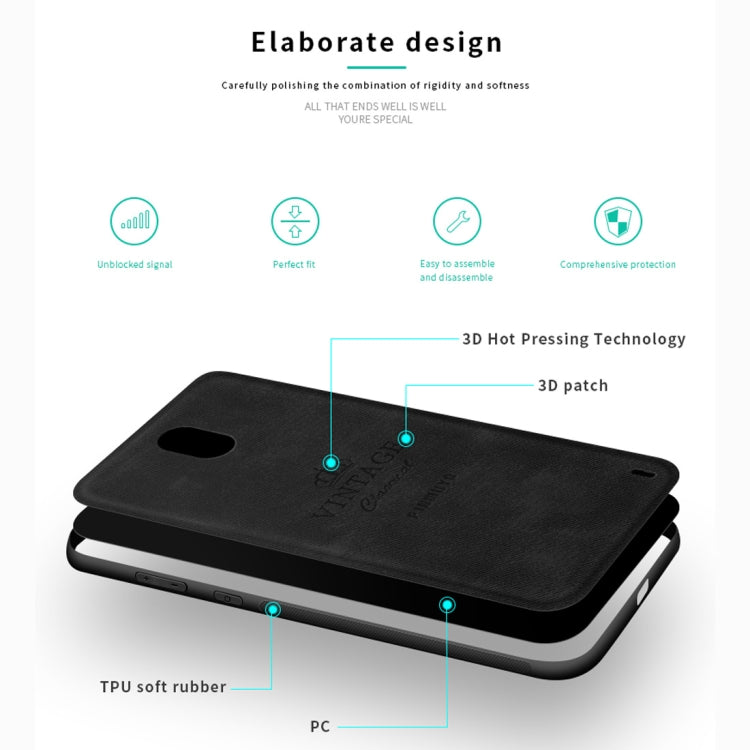 PINWUYO Shockproof Waterproof Full Coverage PC + TPU + Skin Protective Case for Nokia 1 Plus