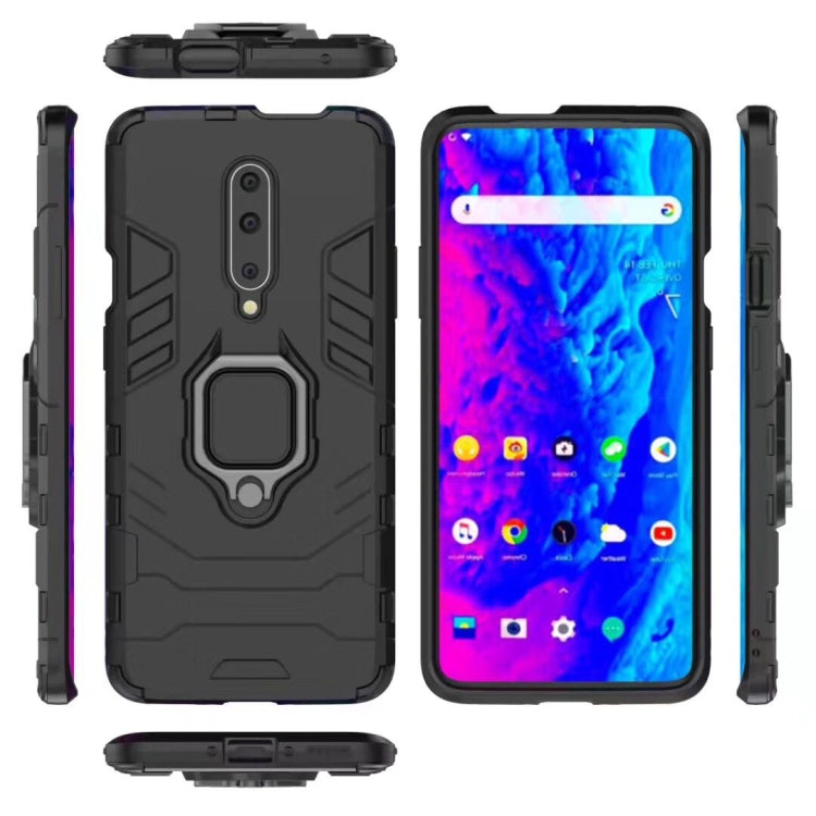 PC + TPU Shockproof Protective Case for OnePlus 7 Pro, with Magnetic Ring Holder