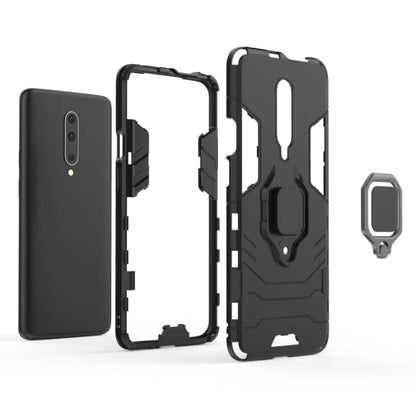 PC + TPU Shockproof Protective Case for OnePlus 7 Pro, with Magnetic Ring Holder