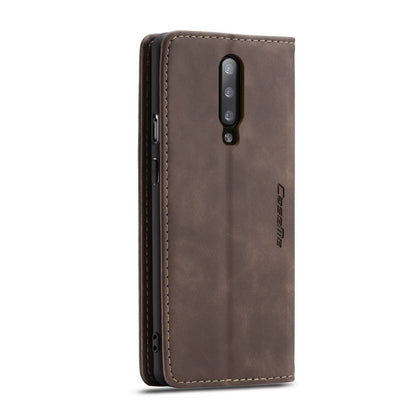 CaseMe-013 Multifunctional Retro Frosted Horizontal Flip Leather Case for OnePlus 7 Pro, with Card Slot & Holder & Zipper Wallet & Photo Frame, For OnePlus 7 Pro