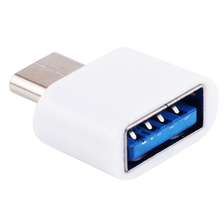 Plastic USB-C / Type-C Male to USB 2.0 Female OTG Data Transmission Charging Adapter