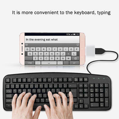 Plastic USB-C / Type-C Male to USB 2.0 Female OTG Data Transmission Charging Adapter