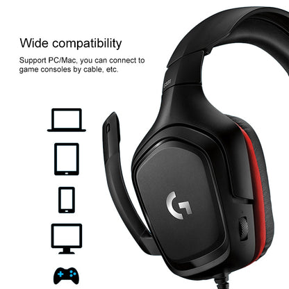Logitech G331 Dolby 7.1 Surround Sound Stereo Folding Noise Reduction Competition Gaming Headset