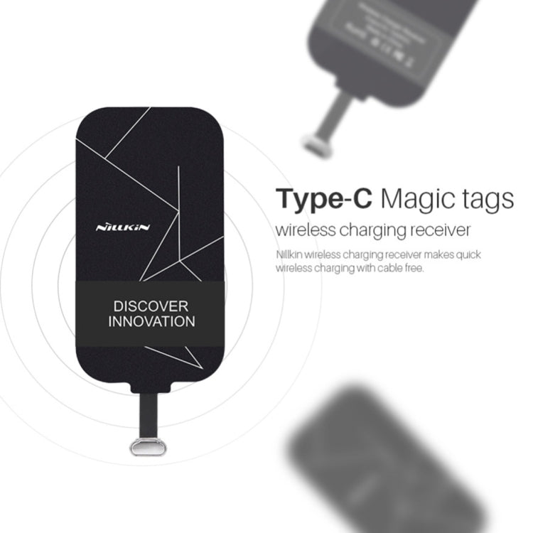 NILLKIN Magic Tag QI Standard Wireless Charging Receiver with USB-C / Type-C Port