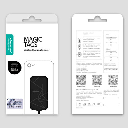 NILLKIN Magic Tag QI Standard Wireless Charging Receiver with USB-C / Type-C Port
