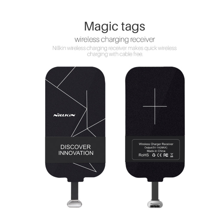 NILLKIN Magic Tag QI Standard Wireless Charging Receiver with USB-C / Type-C Port