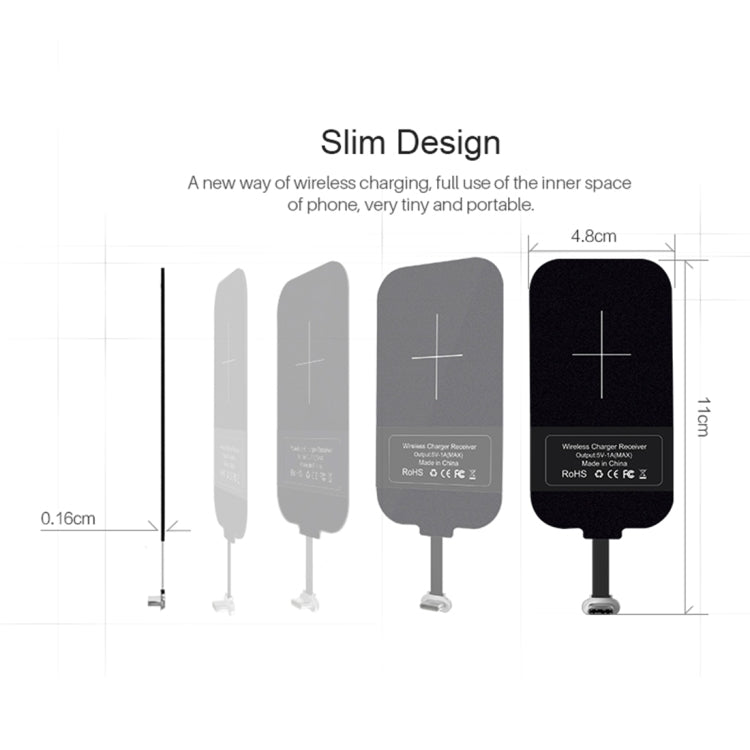 NILLKIN Magic Tag QI Standard Wireless Charging Receiver with USB-C / Type-C Port