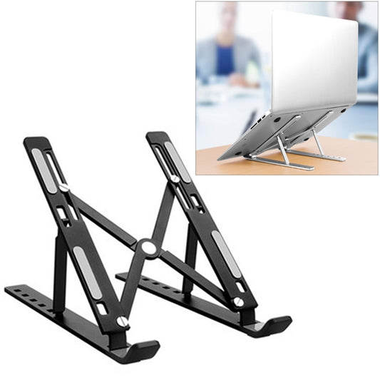 Aluminum Alloy Laptop Height Extender Holder Stand Folding Portable Computer Heat Dissipation Bracket, Size: 24x16.5x5.5cm