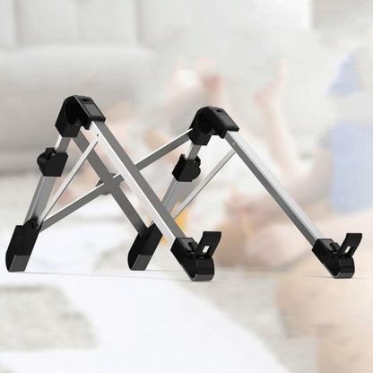 Aluminum Alloy Laptop Height Extender Holder Stand Folding Portable Computer Heat Dissipation Bracket, Size: 24.5x3.3x2.8cm