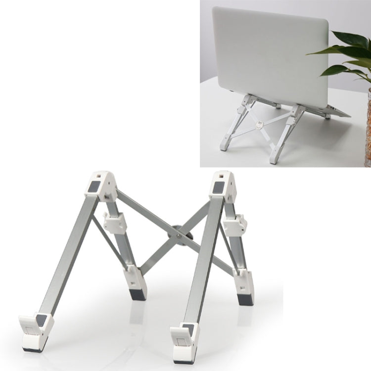 Aluminum Alloy Laptop Height Extender Holder Stand Folding Portable Computer Heat Dissipation Bracket, Size: 24.5x3.3x2.8cm