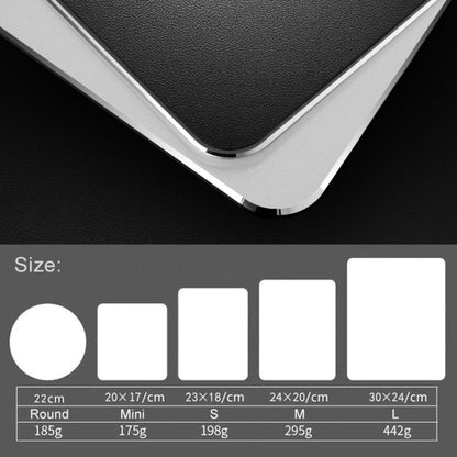 Aluminum Alloy Double-sided Non-slip Mat Desk Mouse Pad, Size : Mini