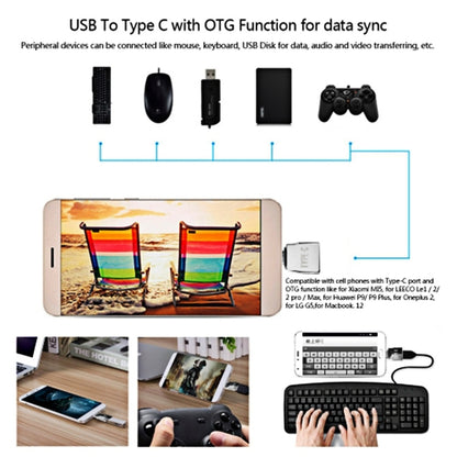 Micro USB Female to USB-C / Type-C Male + USB 2.0 Female to USB-C / Type-C Male Metal Adapter