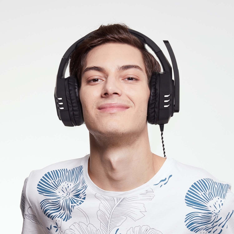 SADES AH-38 3.5mm Plug Wire-controlled E-sports Gaming Headset with Retractable Microphone, Cable Length: 2m