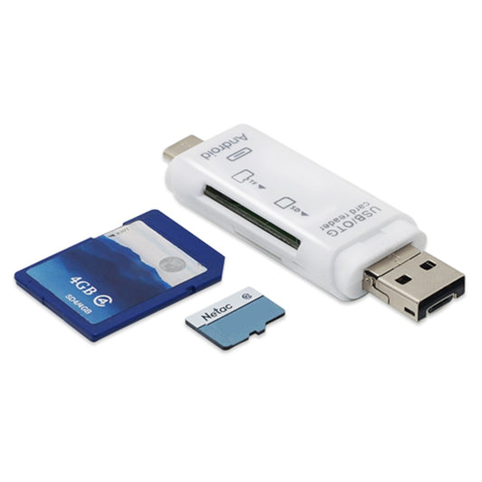 D-178 5 In 1 Type-C / USB-C Multi-function Card Reader, D-178(White)