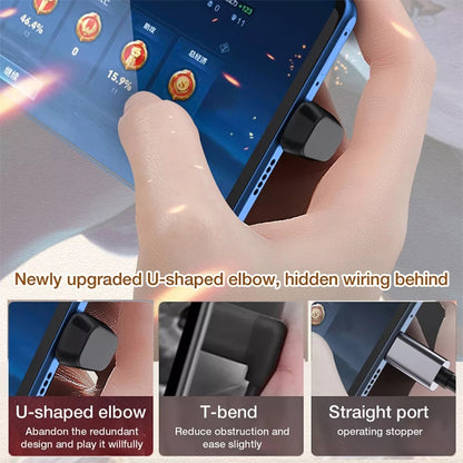 40Gbps USB-C / Type-C 4.0 Male to Female Adapter, Type-C 4.0 M to F Dual Elbow