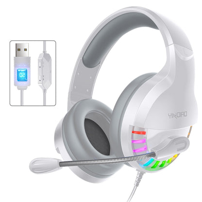 YINDIAO Q2 Head-mounted Wired Gaming Headset with Microphone, Version: Single USB Sound Card