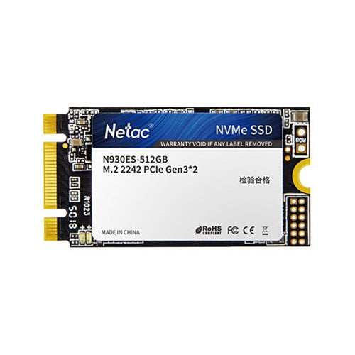 Netac N930ES 512GB M.2 2242 PCIe Gen3x2 Solid State Drive, 512GB