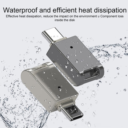 64GB USB-C / Type-C Zinc Alloy USB Flash Drive with Keychain