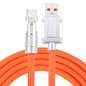 Mech Series 6A 120W USB to Type-C 180-degree Metal Plug Fast Charging Cable, Length: 1.8m, 1.8m 180-degree Type-C