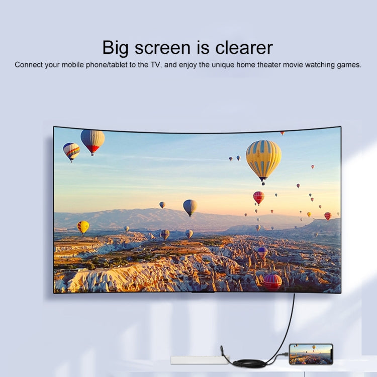 7563s USB-C / Type-C Female to 2K HDMI Male HD Video Adapter Cable, Cable Length: 1m