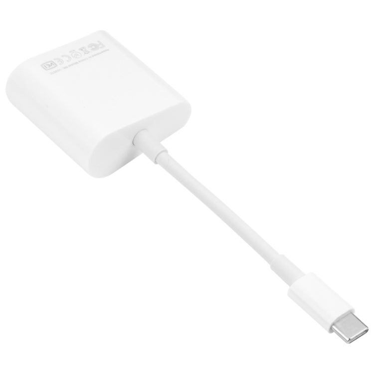 NK-1035 TC 2 in 1 USB-C / Type-C Male to Ethernet + Type-C Power Female Adapter, NK-1035 TC