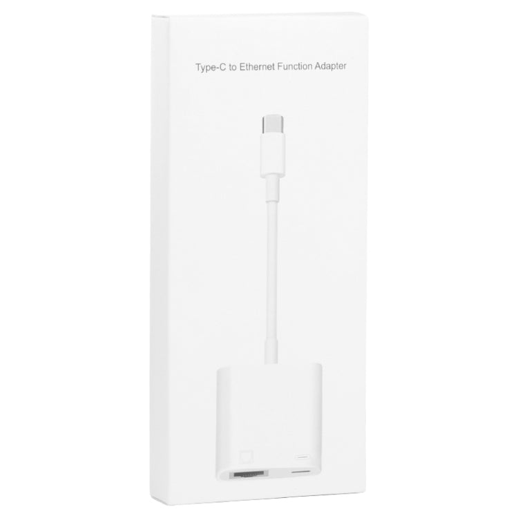 NK-1035 TC 2 in 1 USB-C / Type-C Male to Ethernet + Type-C Power Female Adapter, NK-1035 TC