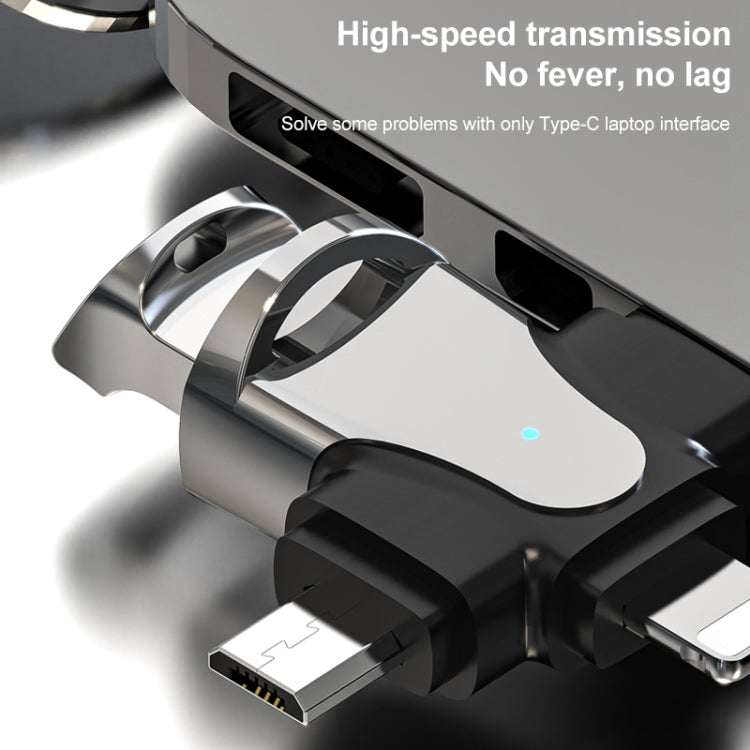3 In 1 OTG Adapter, USB to Type-C / Micro USB / 8 Pin