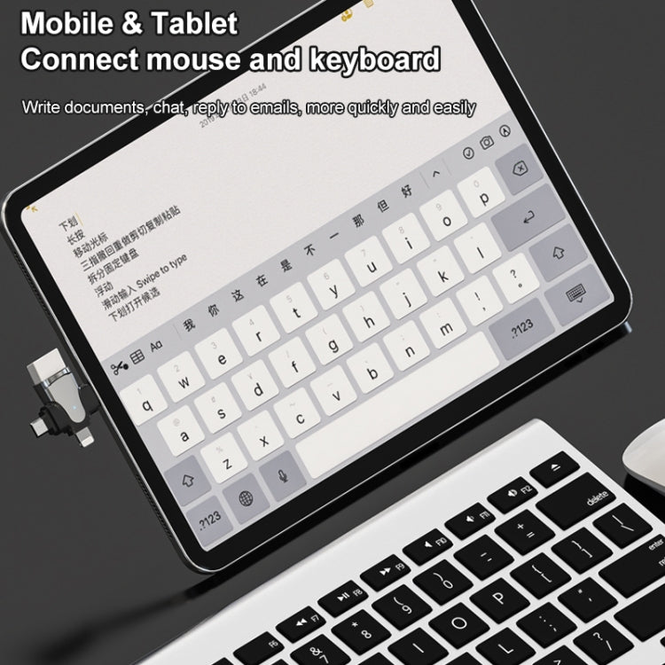3 In 1 OTG Adapter, USB to Type-C / Micro USB / 8 Pin
