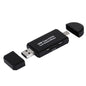 3 in 1 USB-C / Type-C 3.1 to USB 2.0 + Micro USB + SD(HC) + Micro SD Card Reader Adapter with OTG Function