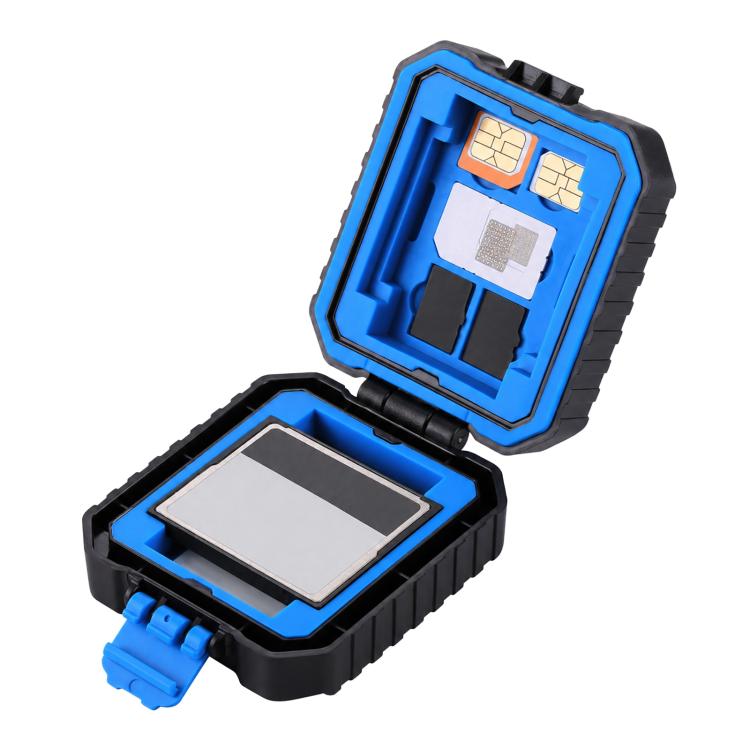 PULUZ 11 in 1 Memory Card Case for 3SIM + 2XQD + 2CF + 2TF + 2SD Card, 11 in 1