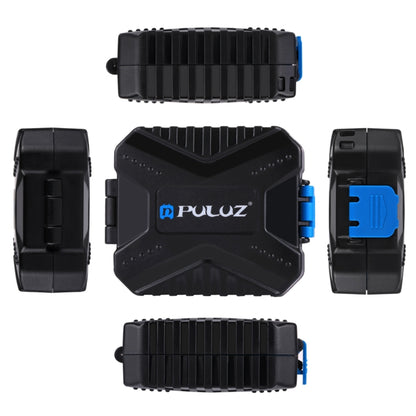 PULUZ 11 in 1 Memory Card Case for 3SIM + 2XQD + 2CF + 2TF + 2SD Card, 11 in 1