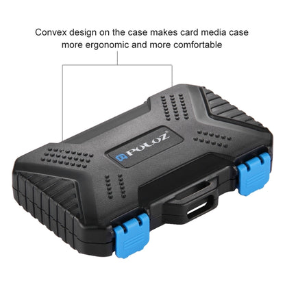 PULUZ 27 in 1 Memory Card Case for 4CF + 8SD + 9TF + 1Card PIN + 1Standard SIM + 2Micro-SIM + 2Nano-SIM, 27 in 1