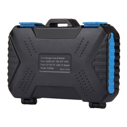 PULUZ Card Reader + 22 in 1 Memory Card Case for 1Standard SIM + 2Micro-SIM + 2Nano-SIM + 3CF + 7SD + 6TF + 1CARD PIN, 22 in 1 + Card Reader