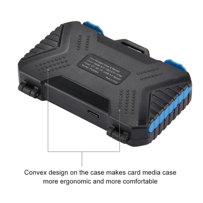 PULUZ Card Reader + 22 in 1 Memory Card Case for 1Standard SIM + 2Micro-SIM + 2Nano-SIM + 3CF + 7SD + 6TF + 1CARD PIN, 22 in 1 + Card Reader