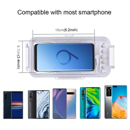 PULUZ 45m/147ft Waterproof Diving Case Photo Video Taking Underwater Housing Cover for iPhone 15 Series, Galaxy, Huawei, Xiaomi, Google Android OTG Smartphones with Type-C Port