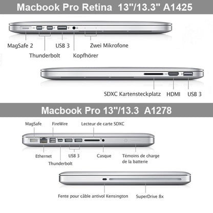 Frosted Hard Plastic Protective Case for Macbook Pro 13.3 inch