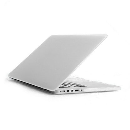 ENKAY for MacBook Pro Retina 15.4 inch (US Version) / A1398 4 in 1 Frosted Hard Shell Plastic Protective Case with Screen Protector & Keyboard Guard & Anti-dust Plugs