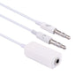 3.5mm Female to 3.5mm Male Microphone Jack + 3.5mm Male Earphone Jack Adapter Cable for Apple Computer, Length: 78cm