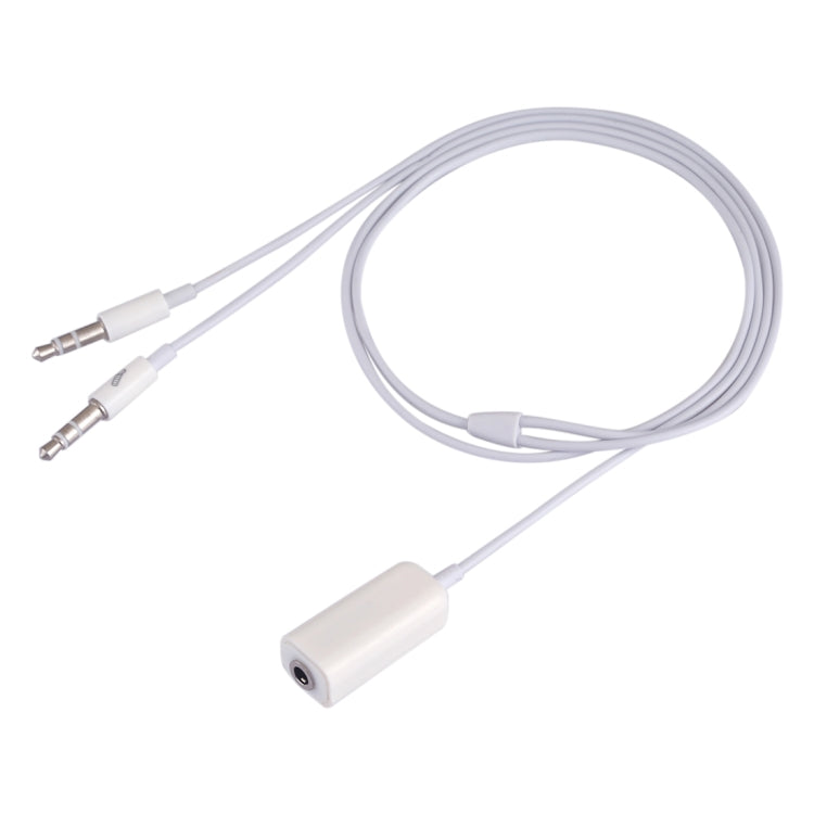 3.5mm Female to 3.5mm Male Microphone Jack + 3.5mm Male Earphone Jack Adapter Cable for Apple Computer, Length: 78cm