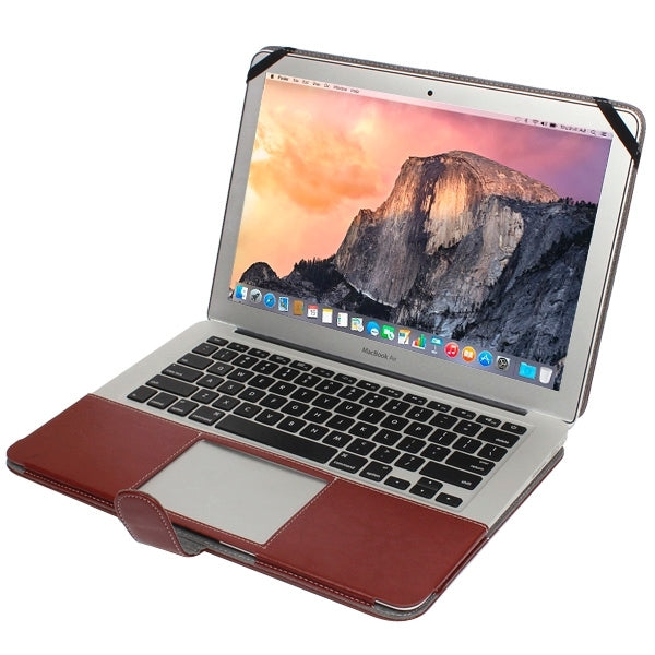 For 11.6 inch MacBook Air Notebook Leather Case with Snap Fastener