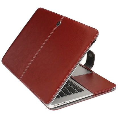 For 11.6 inch MacBook Air Notebook Leather Case with Snap Fastener