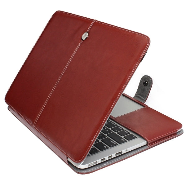 Notebook Leather Case with Snap Fastener for 13.3 inch MacBook Pro Retina