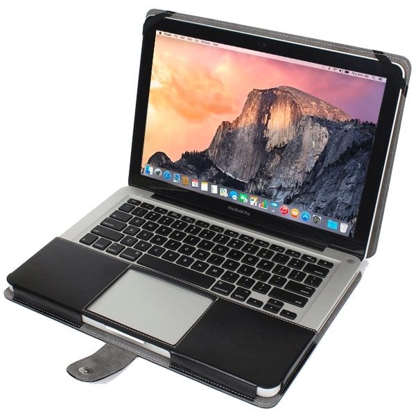 Notebook Leather Case with Snap Fastener for 15.4 inch MacBook Pro