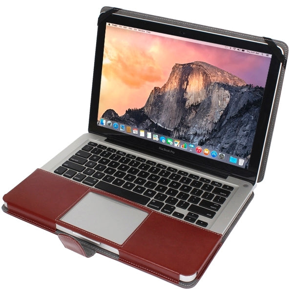 Notebook Leather Case with Snap Fastener for 15.4 inch MacBook Pro