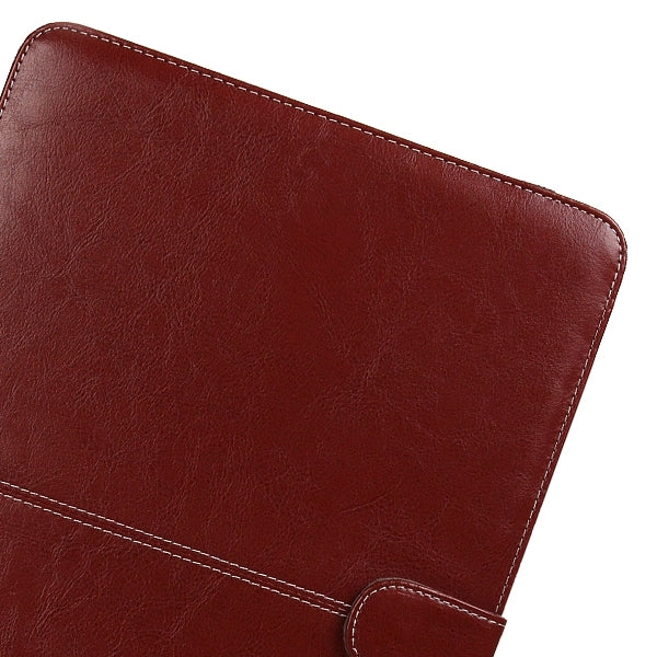 Notebook Leather Case with Snap Fastener for 15.4 inch MacBook Pro Retina