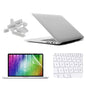 ENKAY for MacBook Air 11.6 inch (US Version) / A1370 / A1465 4 in 1 Frosted Hard Shell Plastic Protective Case with Screen Protector & Keyboard Guard & Anti-dust Plugs