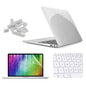 ENKAY for MacBook Air 11.6 inch (US Version) / A1370 / A1465 4 in 1 Crystal Hard Shell Plastic Protective Case with Screen Protector & Keyboard Guard & Anti-dust Plugs