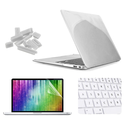 ENKAY for MacBook Air 13.3 inch (US Version) / A1369 / A1466 4 in 1 Crystal Hard Shell Plastic Protective Case with Screen Protector & Keyboard Guard & Anti-dust Plugs