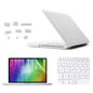 ENKAY for MacBook Pro 13.3 inch (US Version) / A1278 4 in 1 Frosted Hard Shell Plastic Protective Case with Screen Protector & Keyboard Guard & Anti-dust Plugs