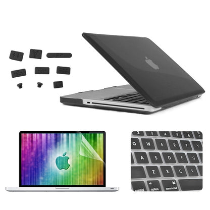 ENKAY for MacBook Pro 13.3 inch (US Version) / A1278 4 in 1 Crystal Hard Shell Plastic Protective Case with Screen Protector & Keyboard Guard & Anti-dust Plugs